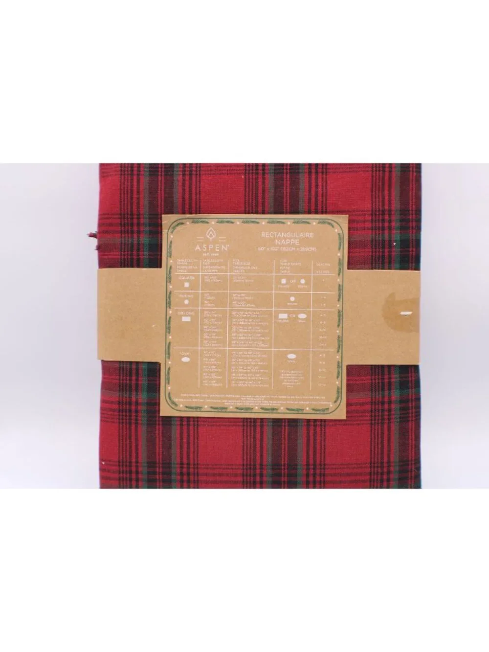 NEW Aspen Oblong Rectangular Tablecloth 60x102